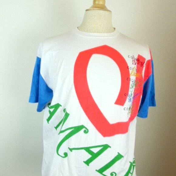 GIANFRANCO FERRE amalfi embroidered t shirt L vntg - Picture 3 of 6